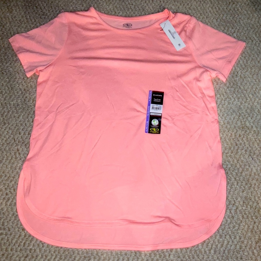 Pink Athletic works girls athletic shirt